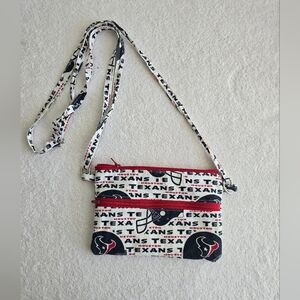 Texans Themed Crossbody Bag - Red, Black, White